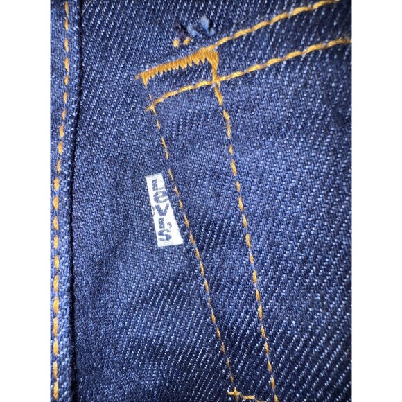 NWT Retro Vintage Levis Women's Jeans Size 8 Denim White Tab Dark Wash USA - Picture 8 of 12